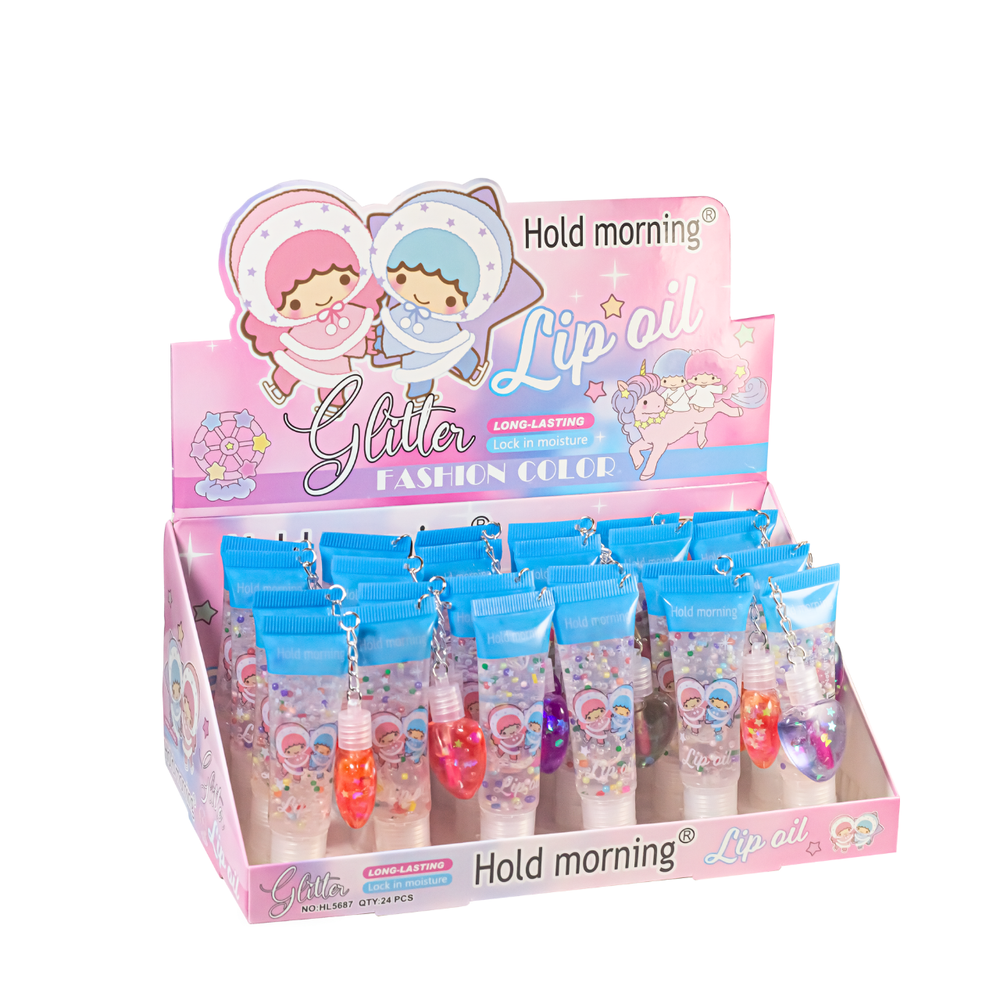 Набір блисків для губ Hold morning Lip Oil Lip Oil проявних, 6 шт в асортименті (HL5687) HL5687 фото