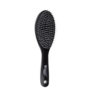 Щітка для волосся масажна пластикова Salon Professional 88000, Чорна 88000 SL фото