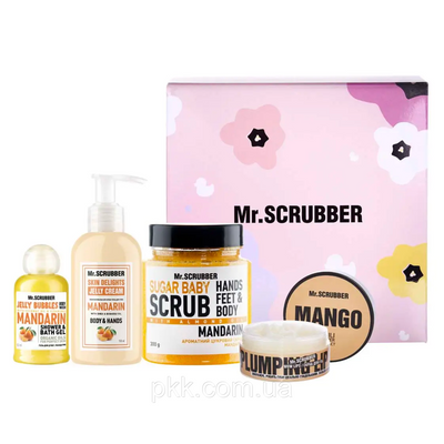 Подарунковий набір доглядової косметики Mr Scrubber Orange Care для обличчя та тіла Mr 0284 фото