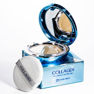 Пудра для обличчя зволожуюча з колагеном Enough Collagen SPF25 № 13 Світло-бежевий EN 4865 фото