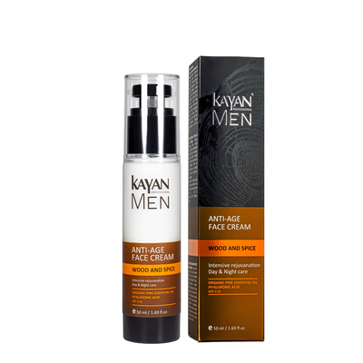 Антивіковий крем для обличчя Kayan Men Anti-Age Face Cream для чоловіків 50 мл KY Men 8520 фото