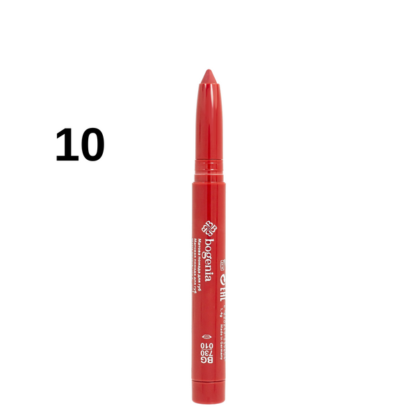 Помада-олівець для губ водостійка Bogenia Velvet Waterproof Matte, 010 Sunset Яскрава теракотова BG730 фото