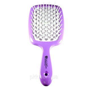 Щітка для волосся Salon Professional продувна 20 см SP0099 SL, Фіолетова з білим SP0099 SL фото