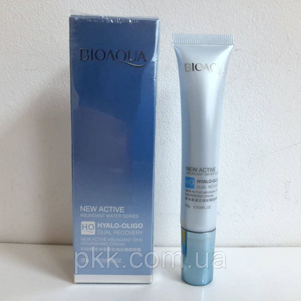 Крем для повік з олігомером гіалуронової кислоти Bioaqua Hyalo-Oligo Dual Recovery Eye Cream 20 мл BQY01130 фото