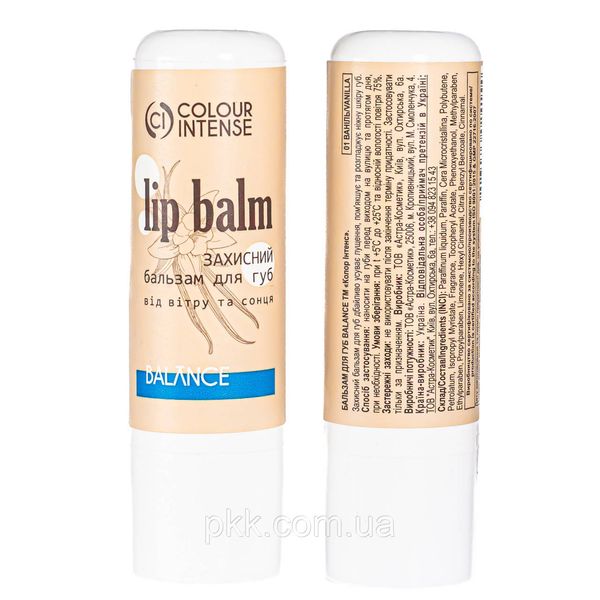 Бальзам для губ защитный Colour Intense Lip balm Balance № 01 Ваниль CI 5013 фото