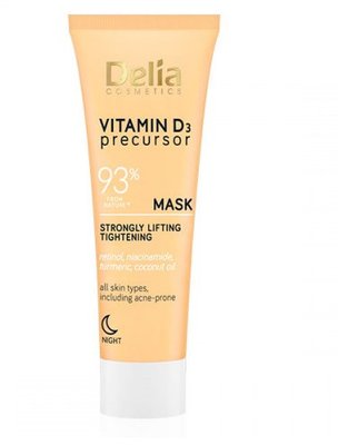Ночная лифтинг маска для лица с витамином D3 Delia Vitamin D3 Precursor Night Mask, 50 мл 5906750800769 фото