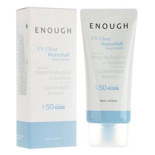 Солнцезащитный крем для лица Enough UV Clear Waterfull SPF50 PA+++ 50 мл EN 12311 фото