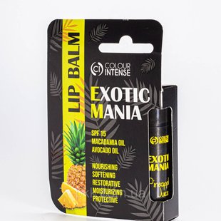 Бальзам для губ Colour Intense Exotic Mania зволожуючий SPF15 № 01 Pineapple juice з ароматом ананасу CI 4281 фото