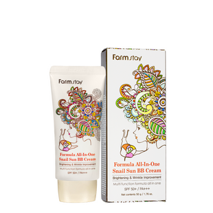 BB-крем для обличчя FarmStay All-in-One Snail Sun BB Cream SPF50+/PA+++, 50 г FS 9598 фото
