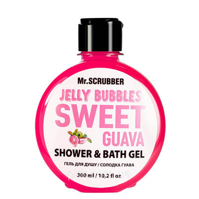 Гель для душа Mr Scrubber Jelly Bubbles Sweet Guava Shower & Bath Gel гуава 300 мл Mr 0025 фото