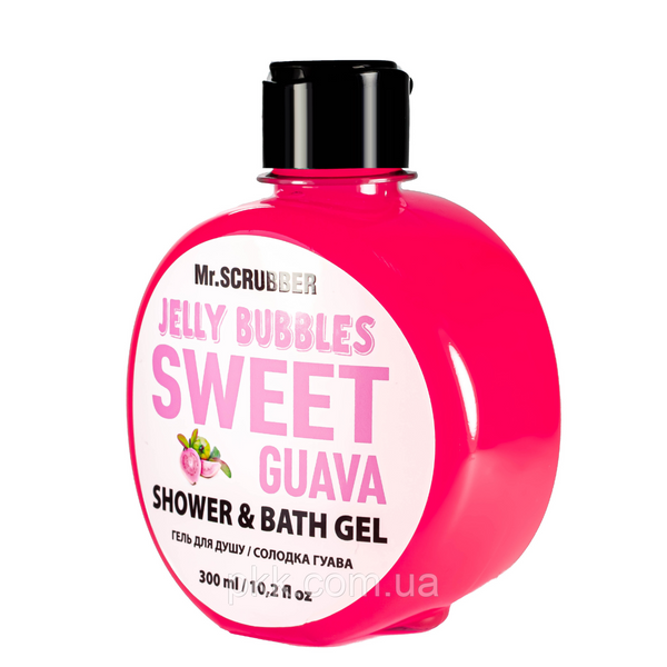 Гель для душу Mr Scrubber Jelly Bubbles Sweet Guava Shower & Bath Gel гуава 300 мл Mr 0025 фото