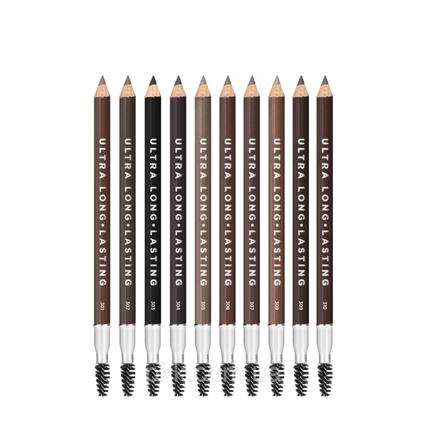 Олівець для брів Parisa Cosmetics Eyebrow Pencil № 301 Темно-коричневий KbrPar фото