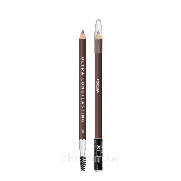 Олівець для брів Parisa Cosmetics Eyebrow Pencil № 301 Темно-коричневий KbrPar фото