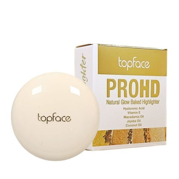 Хайлайтер запечений для обличчя Topface ProHD Natural Glow (PT706), 004 Cool Reflect Золотистий PT706 фото