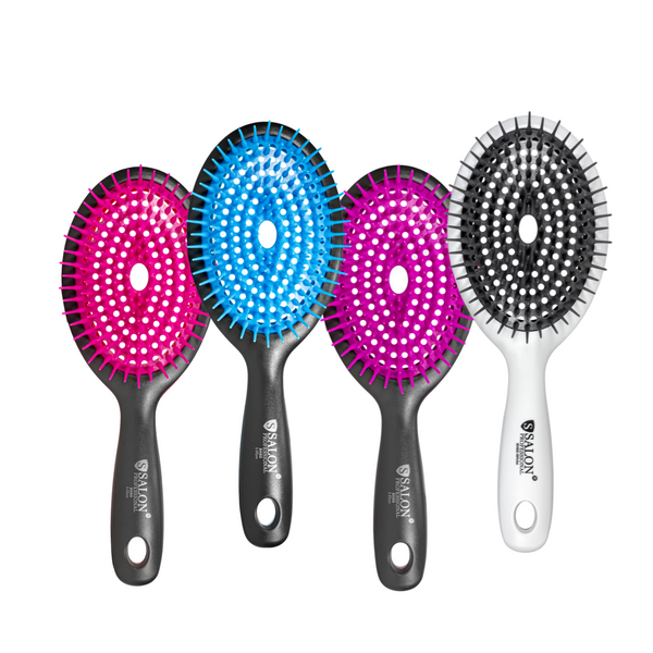 Щітка для волосся продувная Salon Professional масажна 8H60 Рожева 8H60 фото