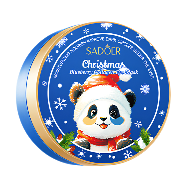 Патчі під очі Sadoer Christmas з колагеном та чорницею 60 шт SD99891 фото