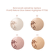 Хайлайтер запечений для обличчя Topface ProHD Natural Glow (PT706), 004 Cool Reflect Золотистий PT706 фото 2
