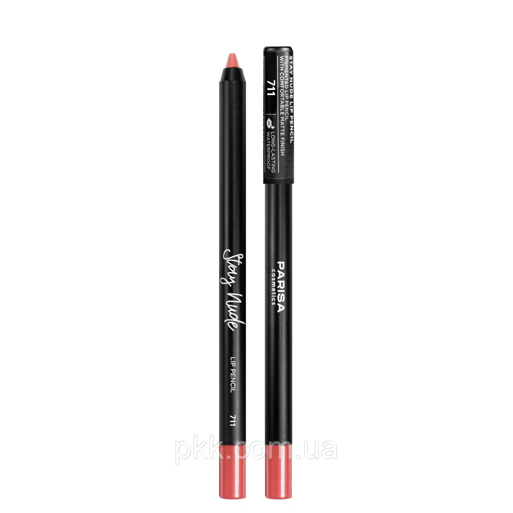 Олівець для губ Parisa Cosmetics гелевий № 711 Натурально-рожевий EP-7273 фото