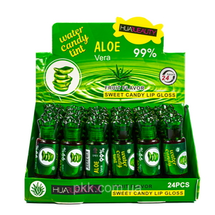 Помада тинт для губ на водной основе HUDA BEAUTY Aloe Vera 99 % набор 6 шт MJ-TG020 фото