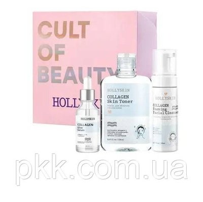 Подарунковий набір косметики для догляду за обличчям Hollyskin Collagen Basic Care 0047h фото
