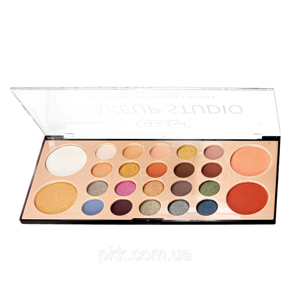 Палетка теней для век DoDo Gir Make Up Studio с хайлайтерами и румянами на 20 оттенков D4141 D4141 фото