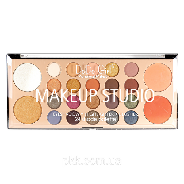 Палетка теней для век DoDo Gir Make Up Studio с хайлайтерами и румянами на 20 оттенков D4141 D4141 фото