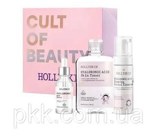 Подарунковий набір косметики для догляду за обличчям Hollyskin Hyaluronic Acid Basic Care 0049h фото