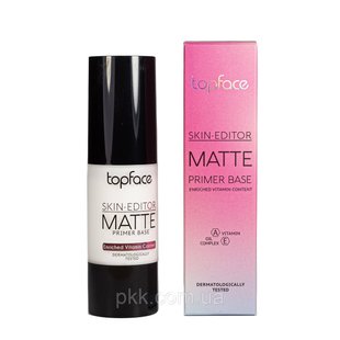 База під макіяж праймер TopFace Skin Editor Matte Primer Base з матуючим ефектом РТ470 №01 Mattifying  PT470 фото