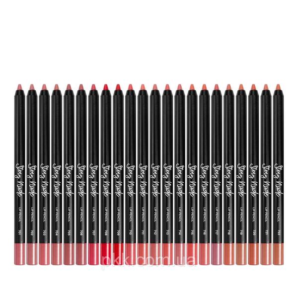 Карандаш для губ Parisa Cosmetics гелевый № 712 Персиковый EP-7273 фото