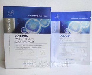 Тканевая маска для лица омолаживающая FarmStay Collagen 27 мл FS 4650 фото