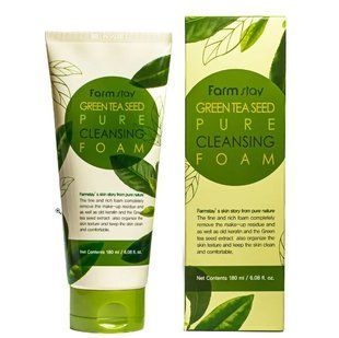 Пенка для умывания FarmStay Green Tea Seed тонизирующая 180 мл