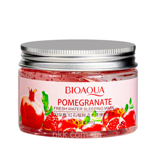 Ночная освежающая маска для лица гелевая Bioaqua Pomegranate Fresh Water BQY6049 BQY6049 фото