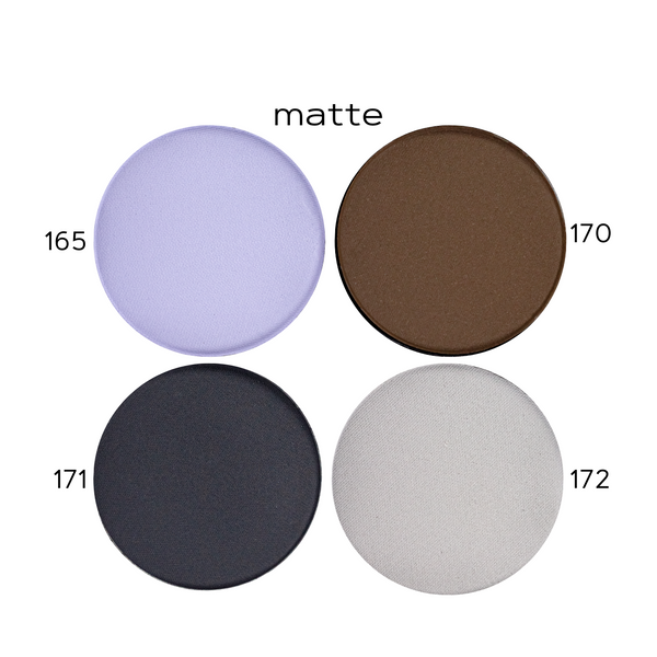 Одинарные тени для век Quiz Color Focus матовые и перламутровые, 165 matte бледно-сиреневый QZ 8346 фото
