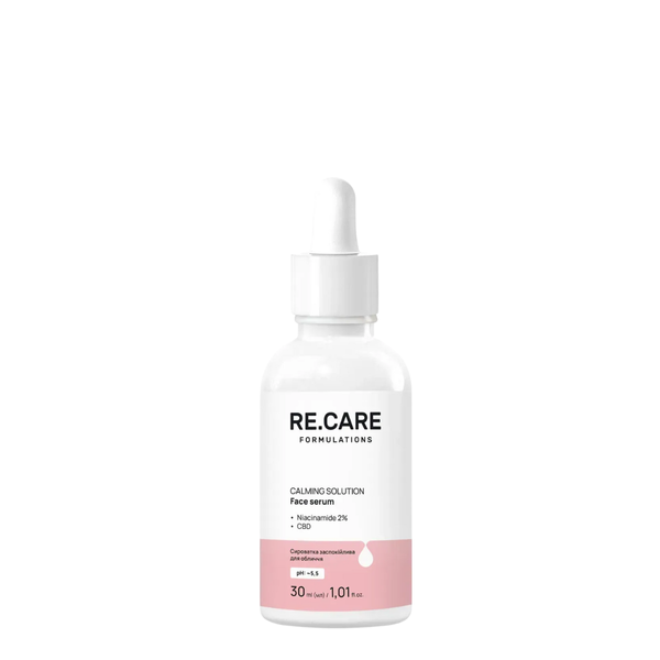 Сироватка для обличчя заспокійлива Re.Care Calming Solution Face Serum с ниацинамидом 30 мл 4823109409323 фото