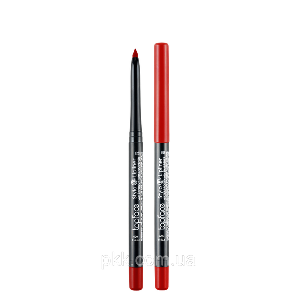 Олівець для губ водостійкий topface Stylo Lipliner матовий № 009 Червоний (PT618) PT618 фото