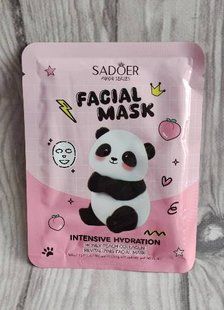 Маска для обличчя зволожувальна Sadoer Honey Peach з колагеном 25 мл SD04387 фото