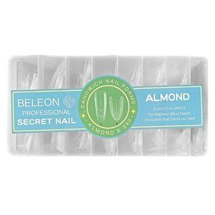 Тіпси сендвіч гелеві для нарощування нігтів Beleon Professional форма Almond 240 шт. M-71-GL-8 фото