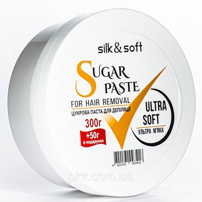 Цукрова паста для депіляції ультра м'яка Ultra SILK & SOFT 300 гр+50 гр SS 2361 фото