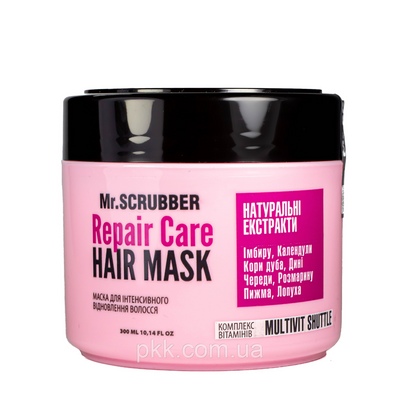 Маска для волосся Mr Scrubber Repair Care Hair Mask інтенсивне відновлення 300 мл Mr 0911 фото