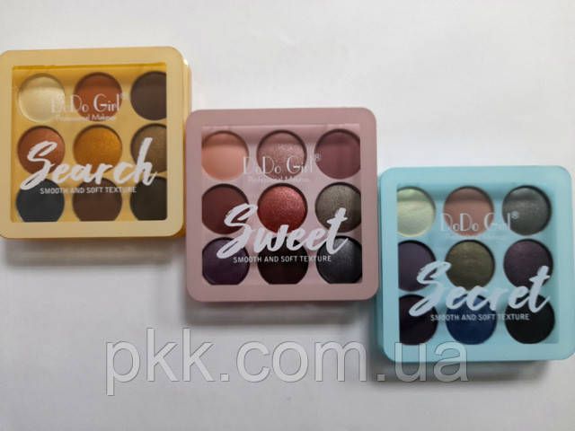 Тіні для повік DoDo Girl Eyeshadow 9 відтінків D3202 01 Search D3202 фото