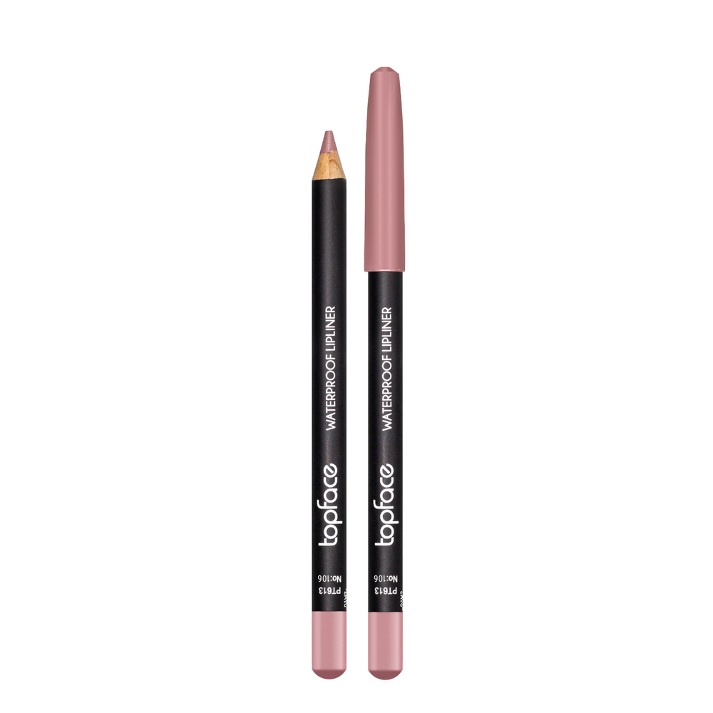Олівець для губ TopFace Waterproof Lipliner водостійкий PT613 № 106 Коричнево-бузковий PT613 фото