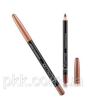 Карандаш для губ Flormar Waterpoof Lipliner водостойкий № 201 Natural Nude Нюдовый FM 4049 фото