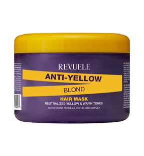 Тонуюча маска для волосся проти жовтизни Revuele Anti-Yellow Blond фіолетова, 500 мл 5060565105607 фото