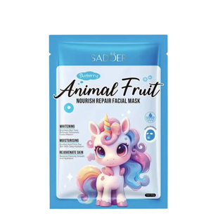 Маска для лица питательная Sadoer Animal Fruit Blueberry тканевая 25 г (SD33864) SD33864 фото