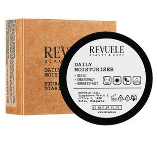 Крем для лица увлажняющий Revuele Vegan & Organic Daily Moisturizer дневной, 50 мл 5060565101760 фото