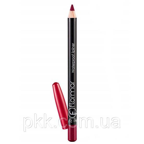 Карандаш для губ Flormar Waterpoof Lipliner водостойкий № 201 Natural Nude Нюдовый FM 4049 фото