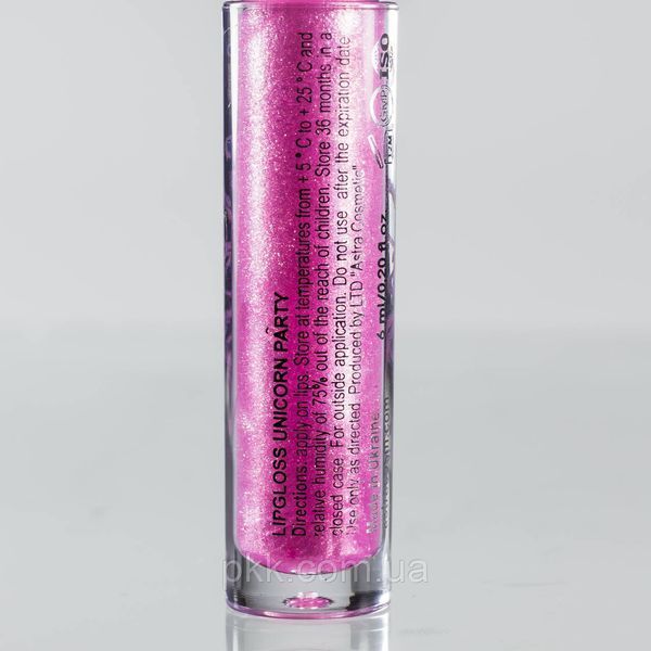Блиск для губ голографік Colour Intense Unicorn Party Sparkle LG131-S № 03 Прозорий із рожевим шиммером СI LG131-S фото