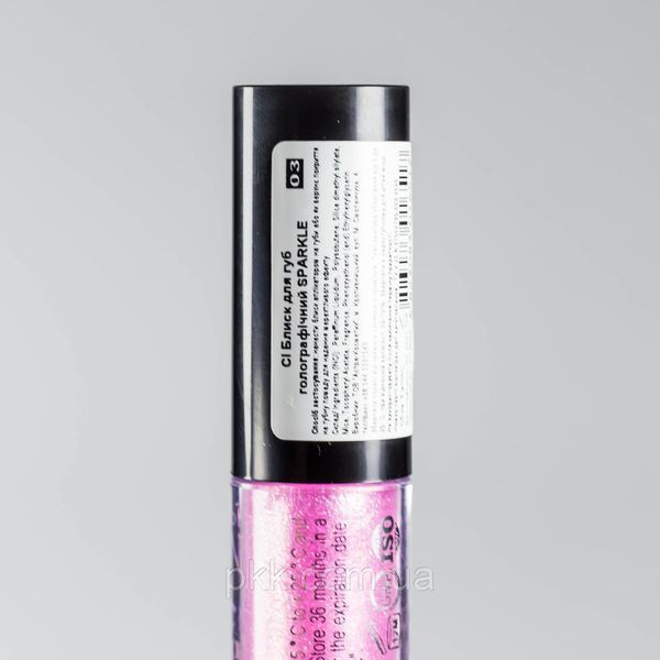 Блиск для губ голографік Colour Intense Unicorn Party Sparkle LG131-S № 03 Прозорий із рожевим шиммером СI LG131-S фото