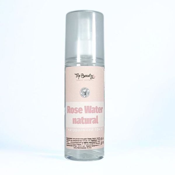 Тоник для лица Top Beauty Rose Water Natural с гидролатом розы 120 мл TB-8565 фото