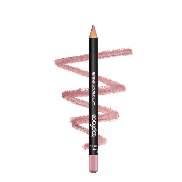 Карандаш для губ TopFace Waterproof Lipliner водостойкий PT613 № 106 Коричнево-сиреневый PT613 фото